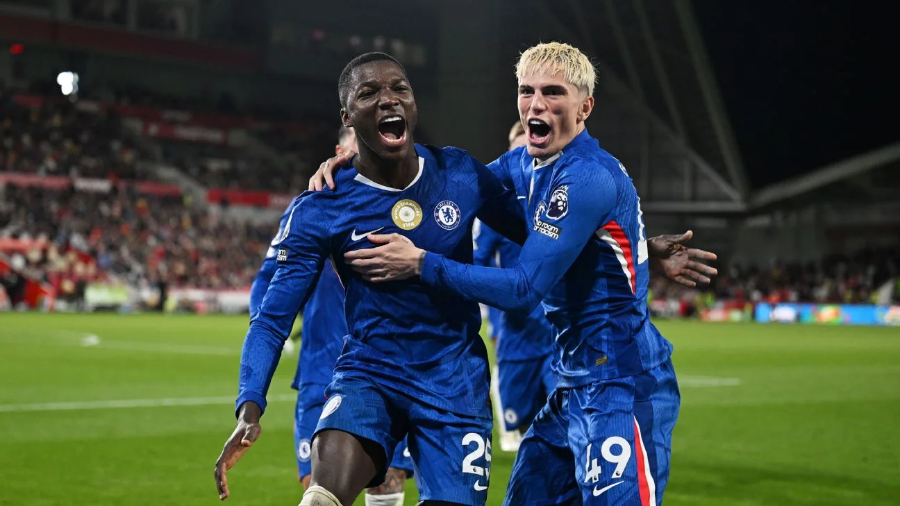 img of Chelsea retoma la senda de la victoria: 2-0 sobre Brentford con Caicedo como titular